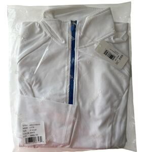 Johnnie-O Lottie Performance 1/4 Zip Pullover White Size XS New Factory Sealed